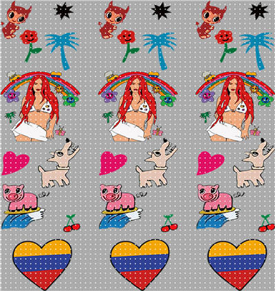Pen sticker-F 2545